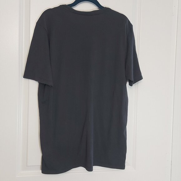 The Nike Tee - Dri Fit, Athletic Gray, Yellow-Green Swoosh - Picture 3 of 7